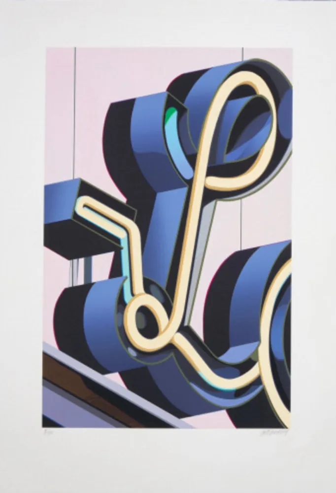 Lithograph Cottingham - L (from An American Alphabet)