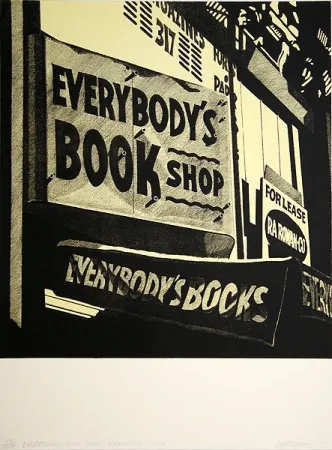 Lithograph Cottingham - Switzerland Everybody´s bookshop