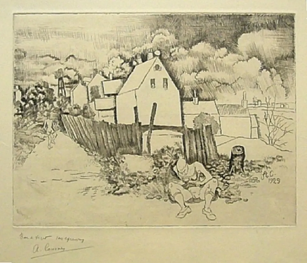 Engraving Courmes - Sans titre