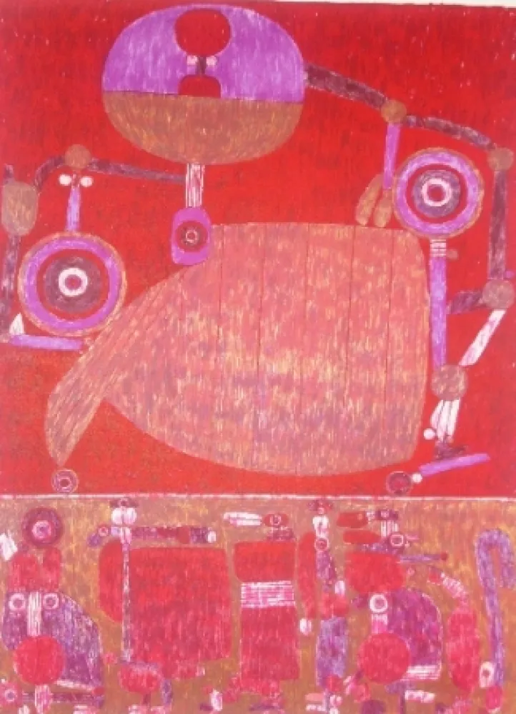 Lithograph Courtin - La Beauce à la belle voiture