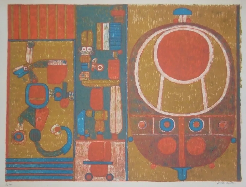 Lithograph Courtin - Vérité Cruelle d'un ancien jeu 