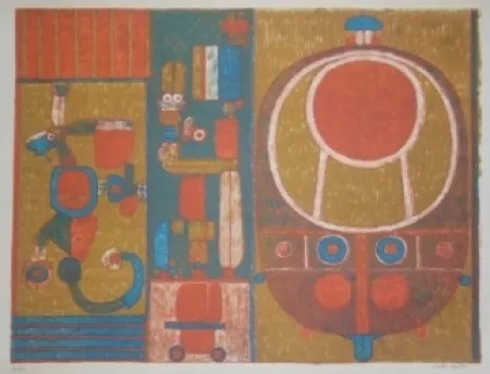 Lithograph Courtin - Vérité cruelle d'un jeu ancien