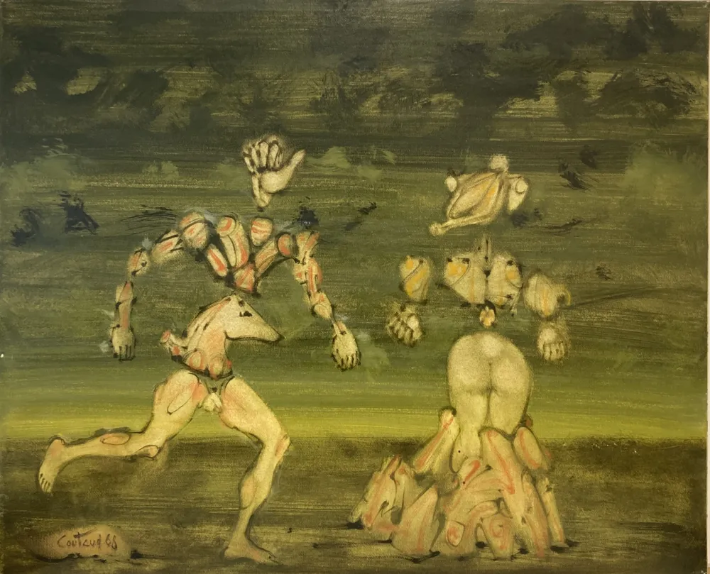 No Technical Coutaud - Huile sur papier