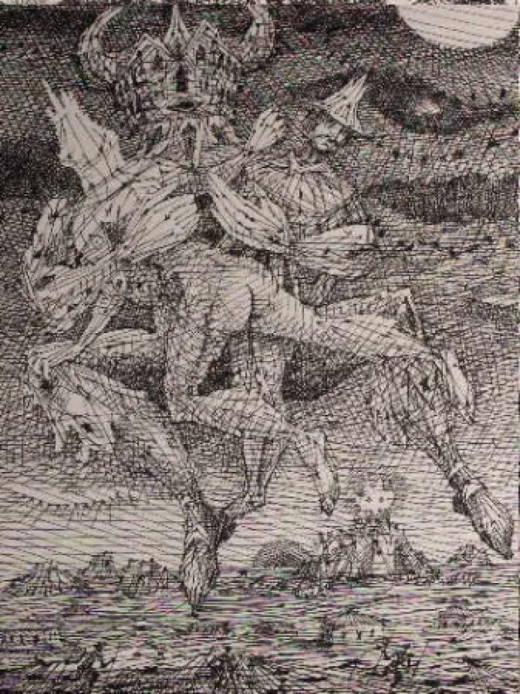 Engraving Coutaud - Voyage dans la lune 2