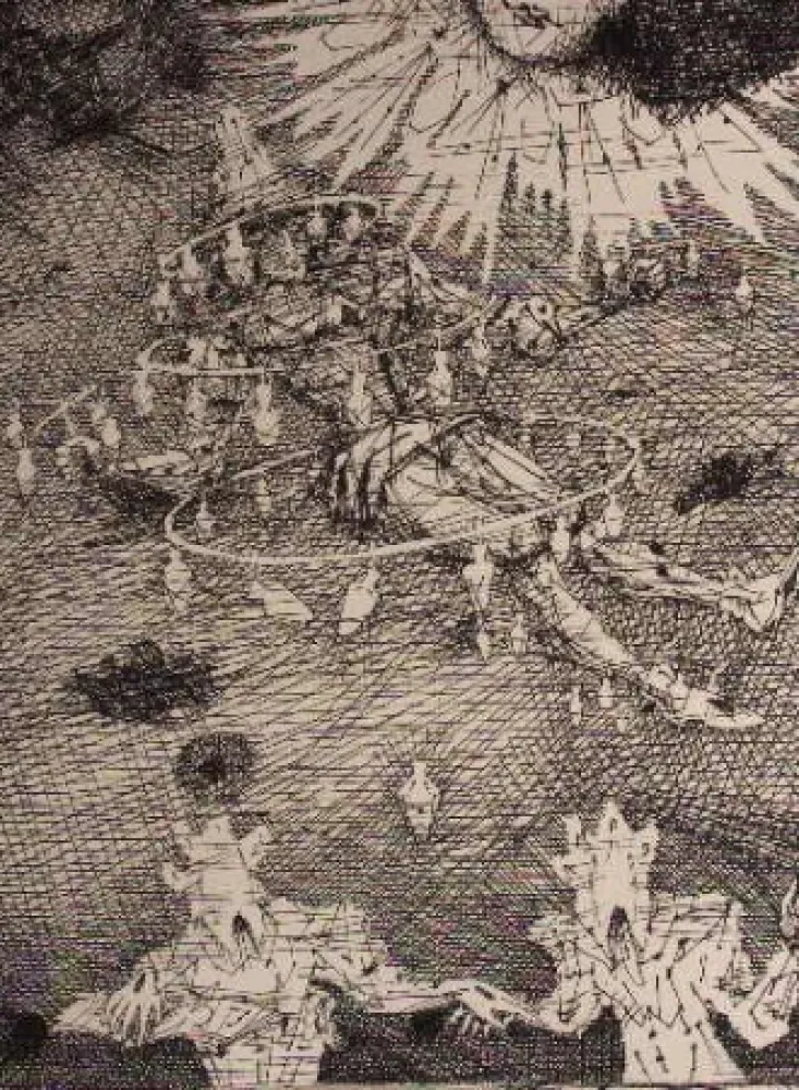 Engraving Coutaud - Voyage dans la lune 3