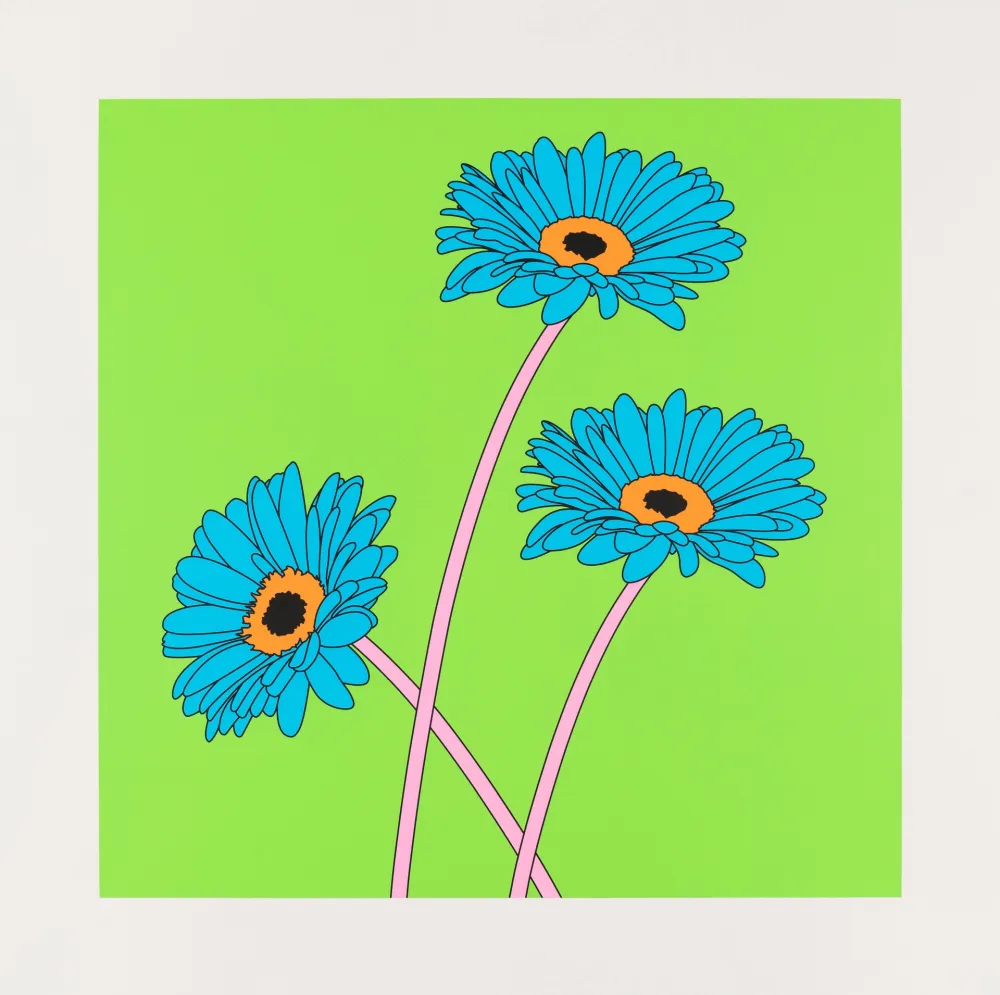 Screenprint Craig-Martin - Gerberas