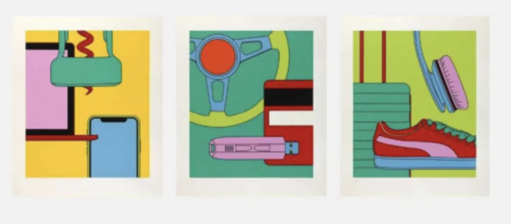 Screenprint Craig-Martin - Intimate Relations II