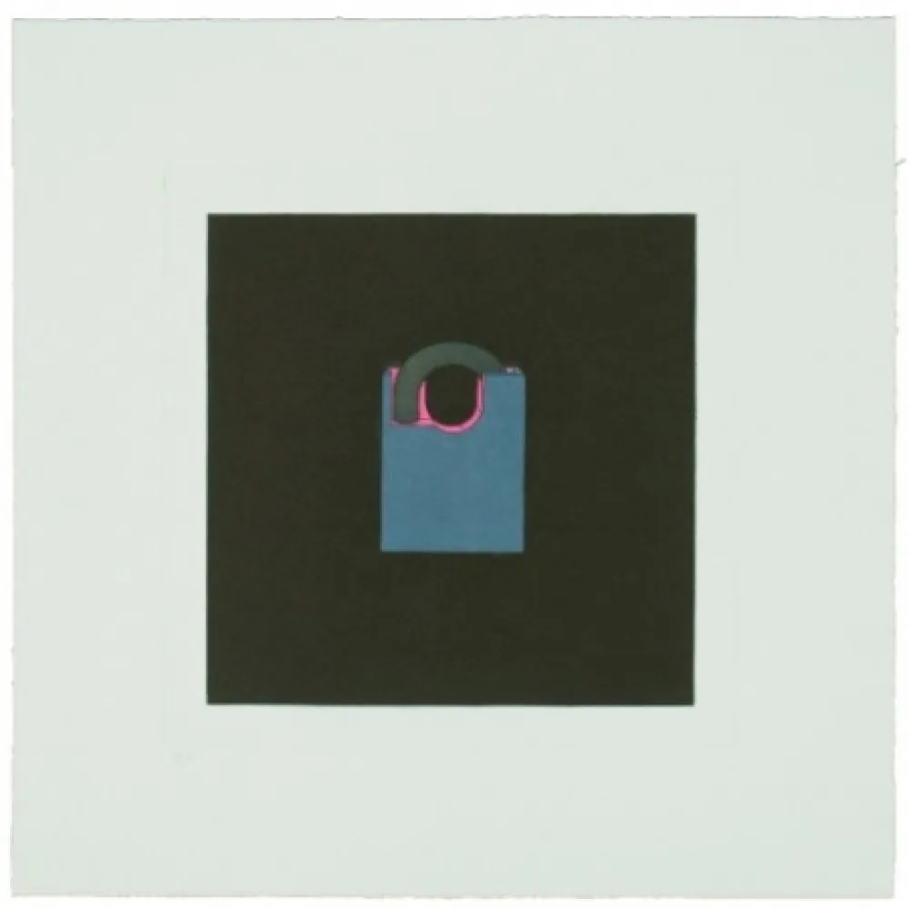 Etching Craig-Martin - The Catalan Suite I - Padlock