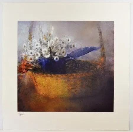 Lithograph Crociara - Fiori di campo