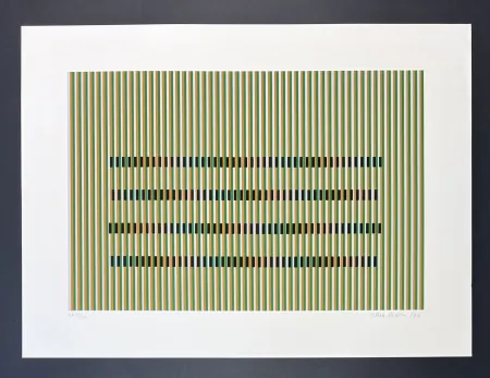 Screenprint Cruz-Diez - Carlos Cruz-Diez (1923-2019) - Color serigraphy on Arches paper - 1990
