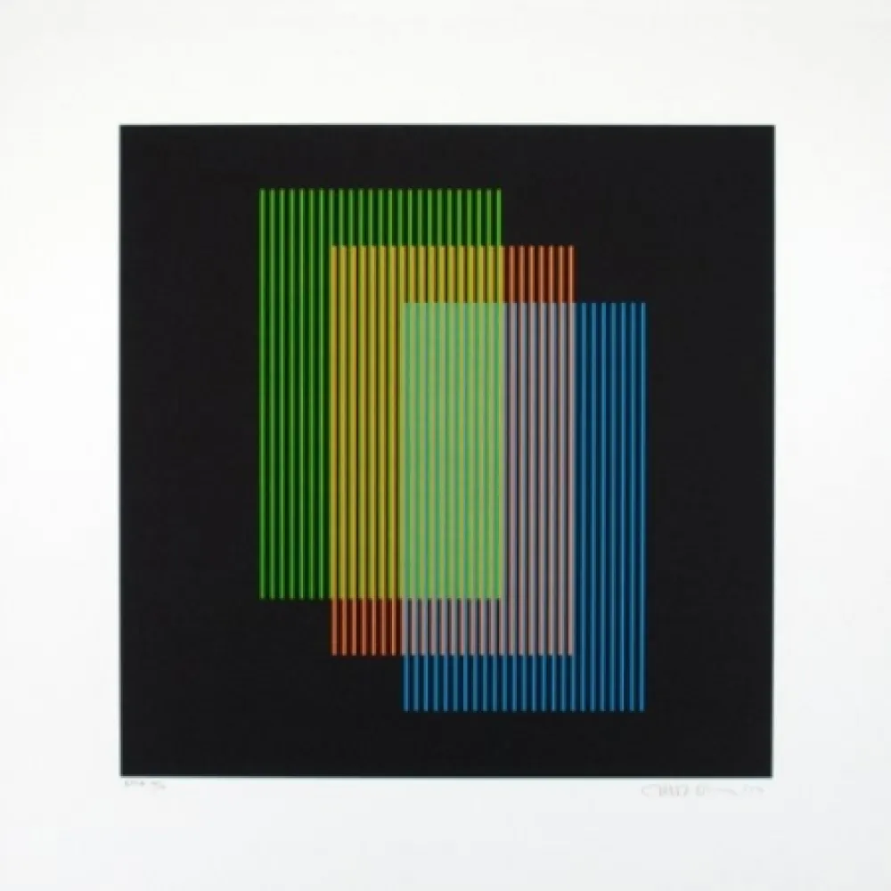 Lithograph Cruz-Diez - Color aditivo Ramblas 1963-2011	