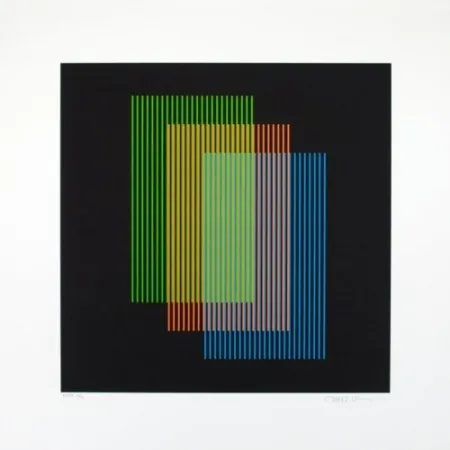 Lithograph Cruz-Diez - Color aditivo Ramblas 1963-2011	