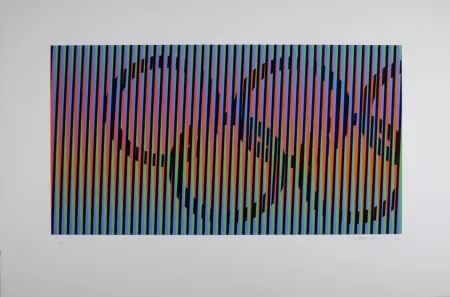 Screenprint Cruz-Diez - Composition