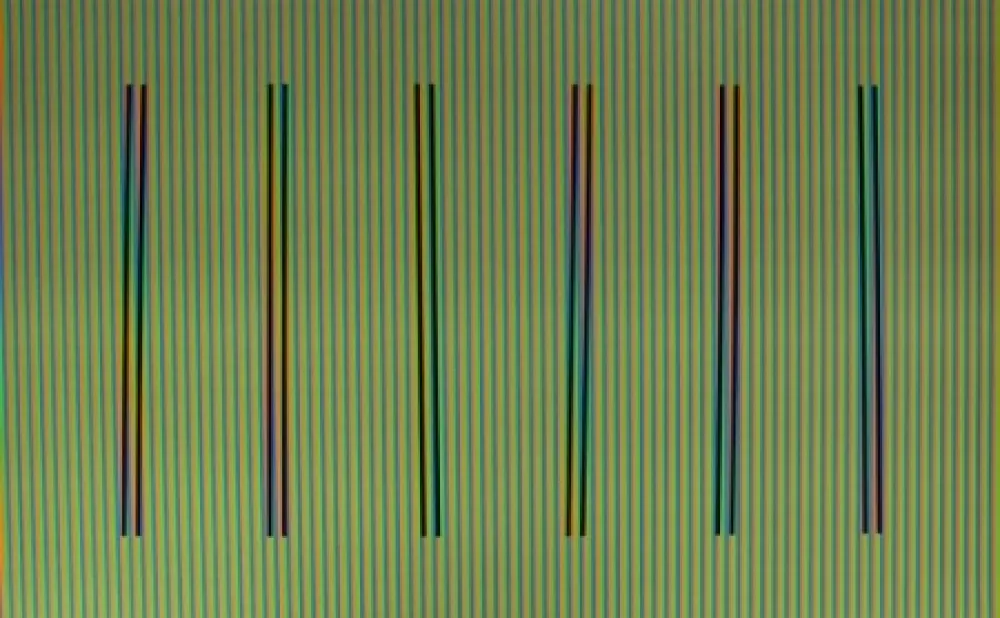 Lithograph Cruz-Diez - Couleur à l'Espace Olot