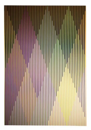 Screenprint Cruz-Diez - Couleur additive perseus 2