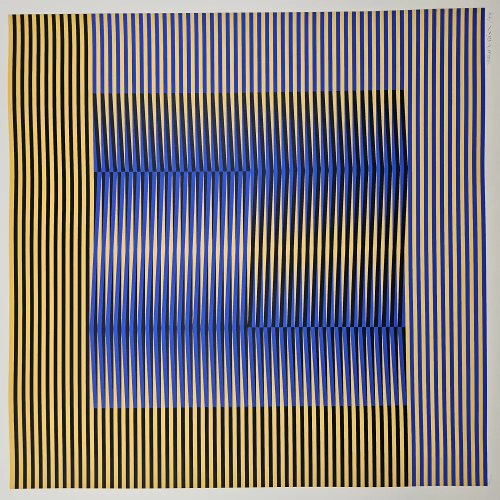 Screenprint Cruz-Diez - Induction Chromatique