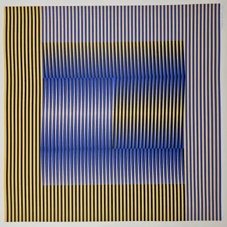 Screenprint Cruz-Diez - Induction Chromatique