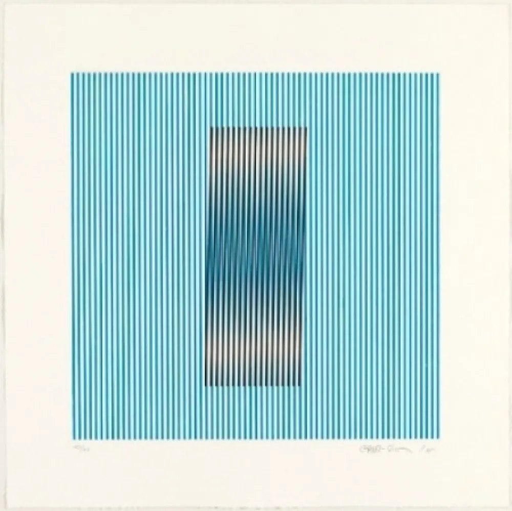 Etching And Aquatint Cruz-Diez - Induction del Amarillo Barcelona 