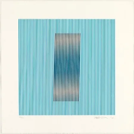 Etching And Aquatint Cruz-Diez - Induction del Amarillo Barcelona 