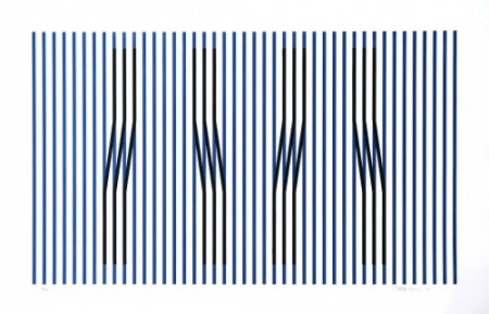 Engraving Cruz-Diez - Induction du Jaune Masnou	