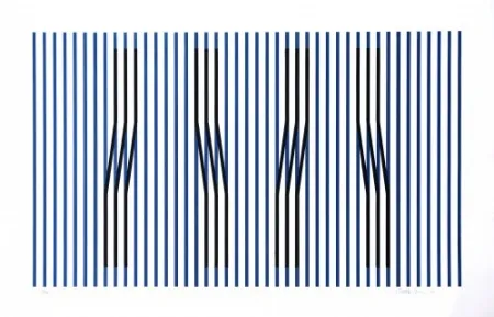 Engraving Cruz-Diez - Induction du Jaune Masnou	