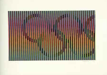 Lithograph Cruz-Diez - JO BARCELONA