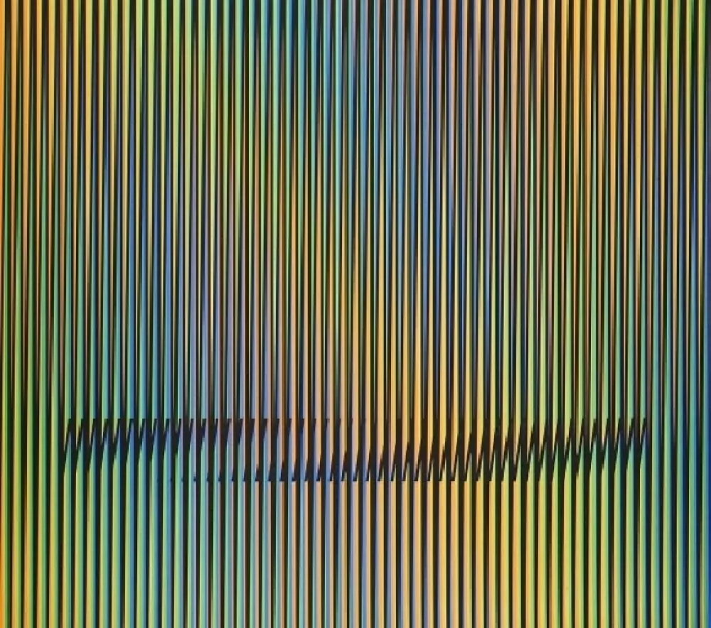 Lithograph Cruz-Diez - Serie Caura - 1