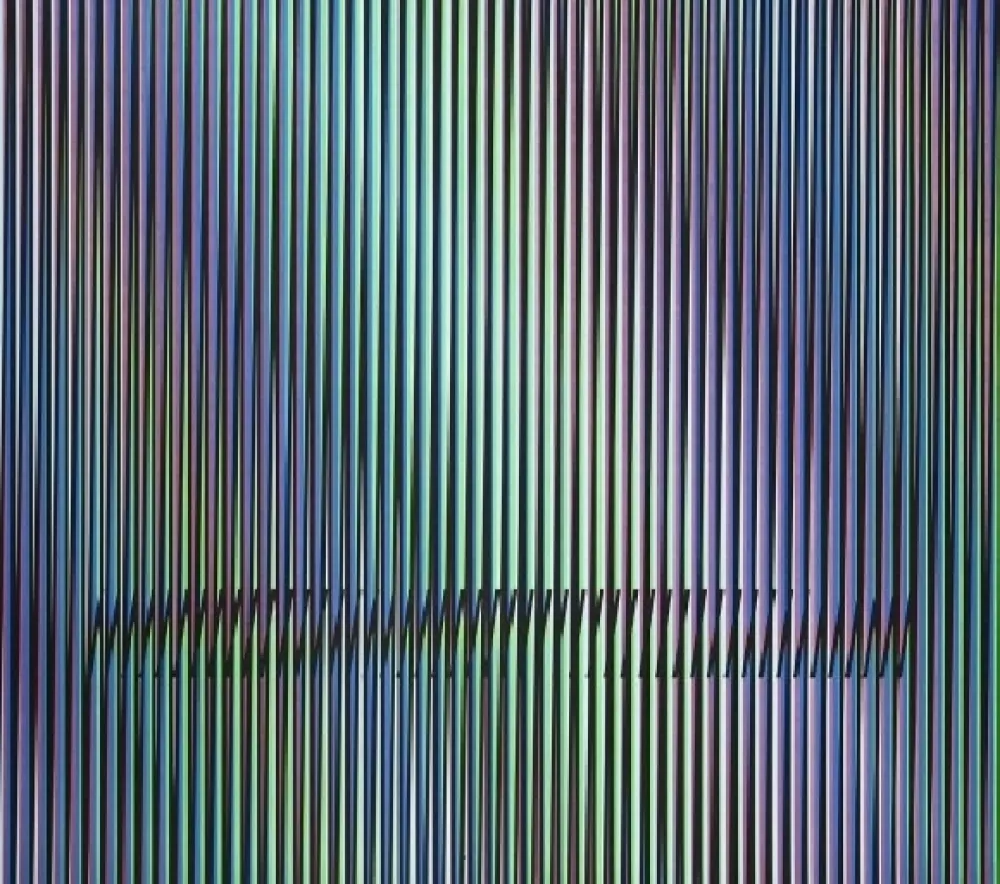 Lithograph Cruz-Diez - Serie Caura - 4