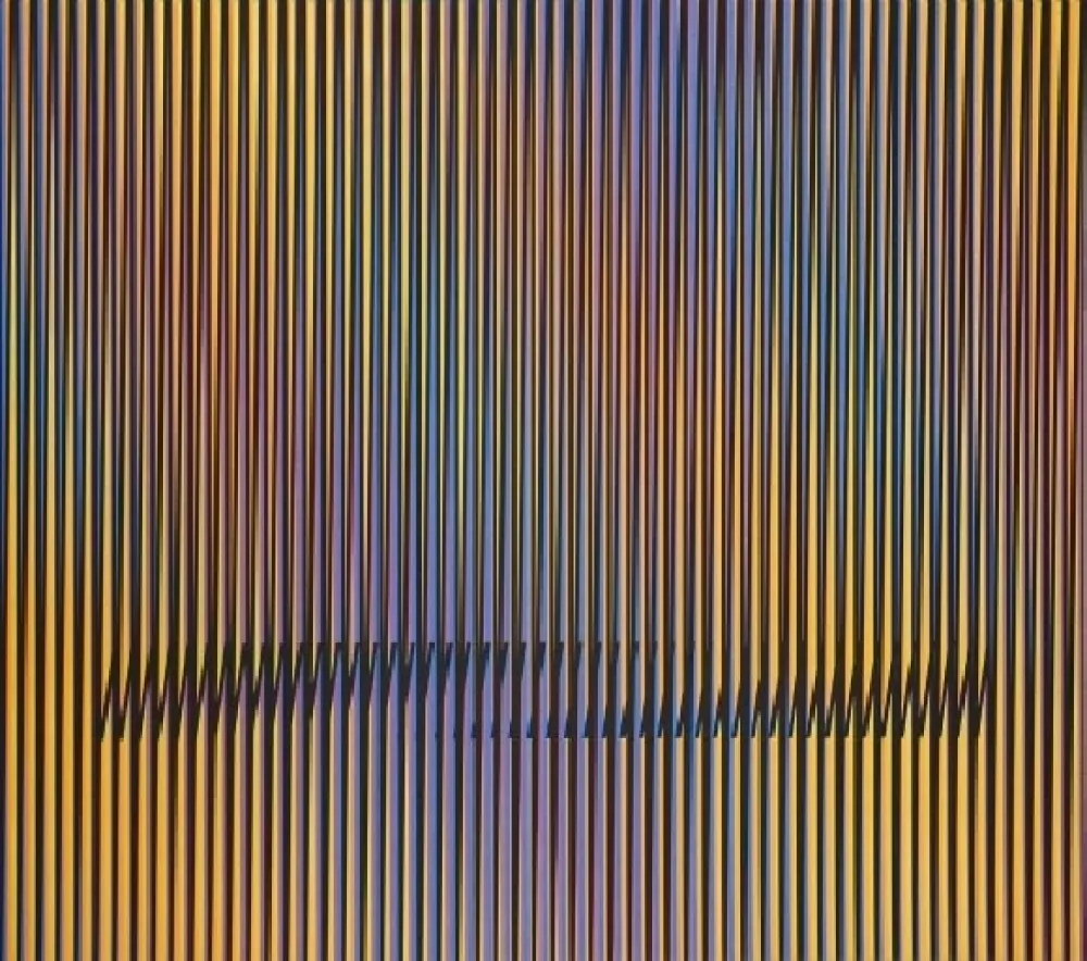 Lithograph Cruz-Diez - Serie Caura - 6