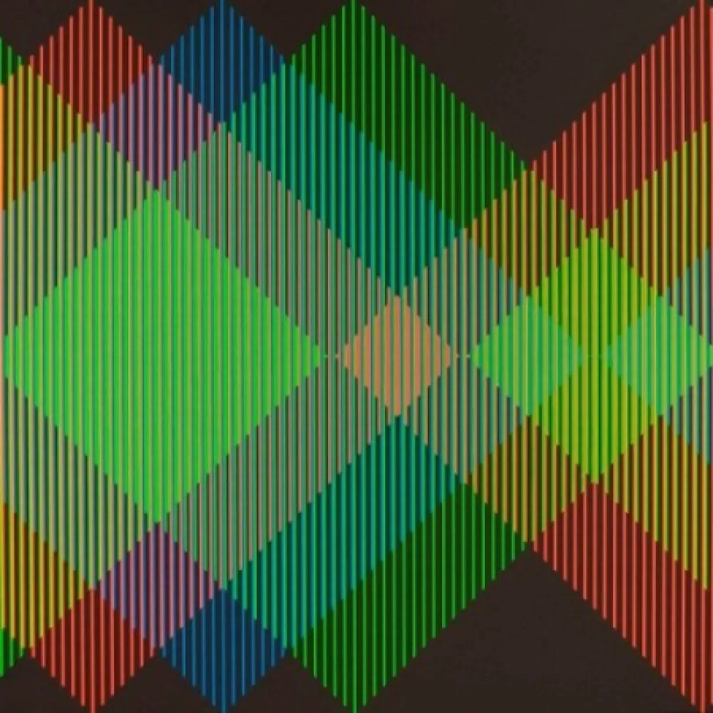 Lithograph Cruz-Diez - Serie Semana - Miércoles	