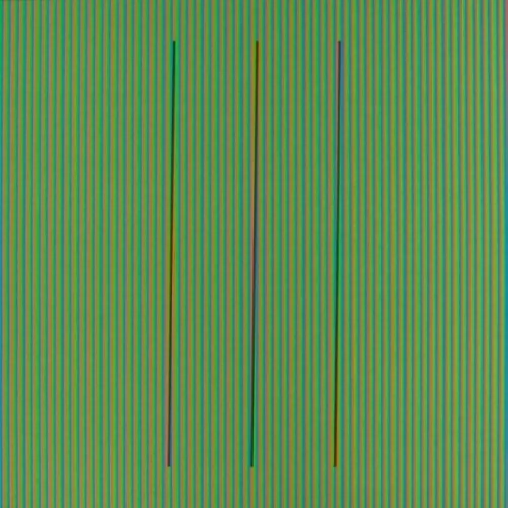 Lithograph Cruz-Diez - Serie Semana - Sabado