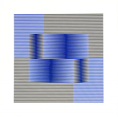 Screenprint Cruz-Diez - Sin Titulo