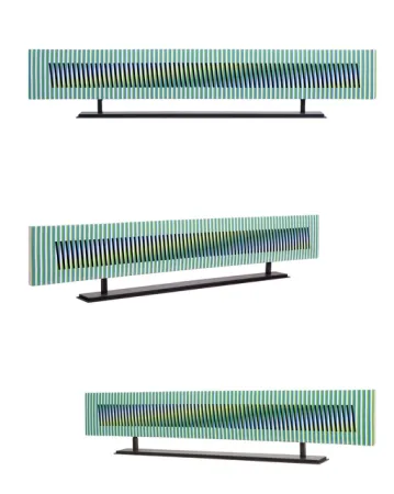 Ceramic Cruz-Diez - Stèle Horizontal 10