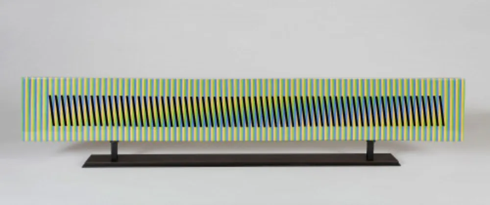 Ceramic Cruz-Diez - Stèle horizontale 9