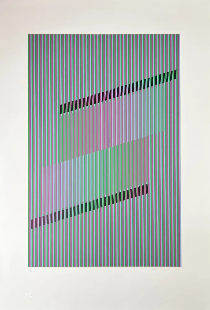 Screenprint Cruz-Diez - Untitled