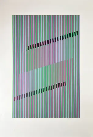 Screenprint Cruz-Diez - Untitled