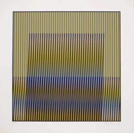 Lithograph Cruz-Diez - Untitled