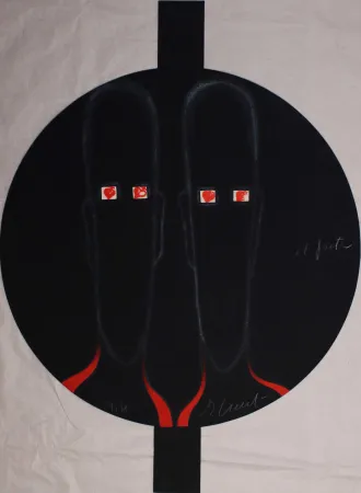 Aquatint Cucchi - Il poeta