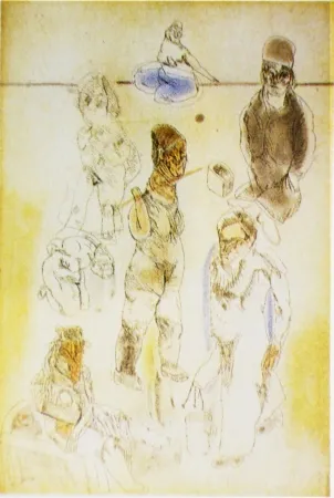 Etching And Aquatint Cuevas - Barrio chino II