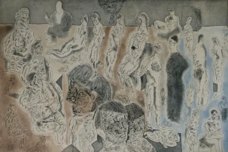 Etching And Aquatint Cuevas - Barrion chino I