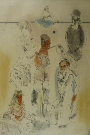 Etching And Aquatint Cuevas - Barrion chino II