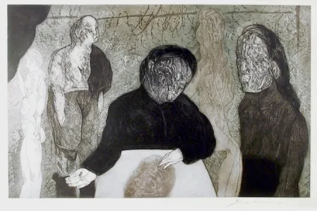 Etching And Aquatint Cuevas - Clase de Anatomia from the Intolerance Portfolio