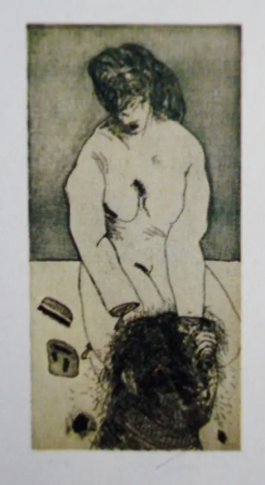 Etching And Aquatint Cuevas - Corte de cabello