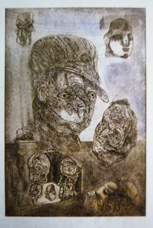 Etching And Aquatint Cuevas - Desperdicios de guerra