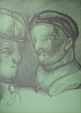 Lithograph Cuevas - Joan Prats 1982