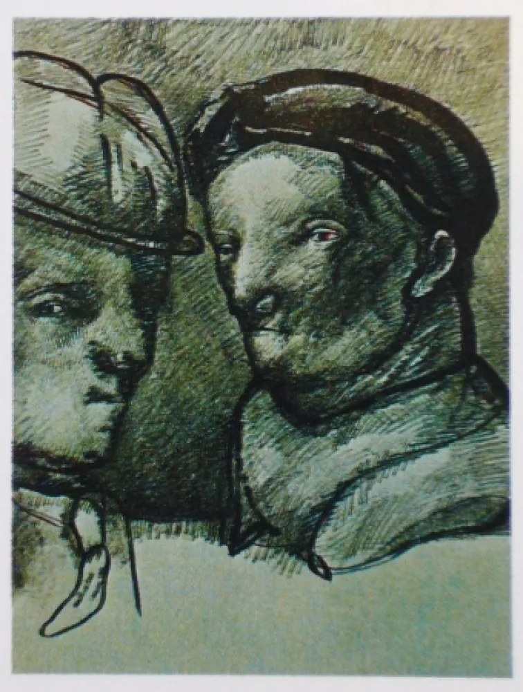 Lithograph Cuevas - Joan Prats 1982