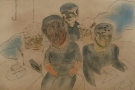 Etching And Aquatint Cuevas - La familia del marino