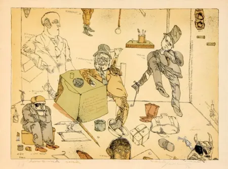 Lithograph Cuevas - La Rue des Mauvais Garcons