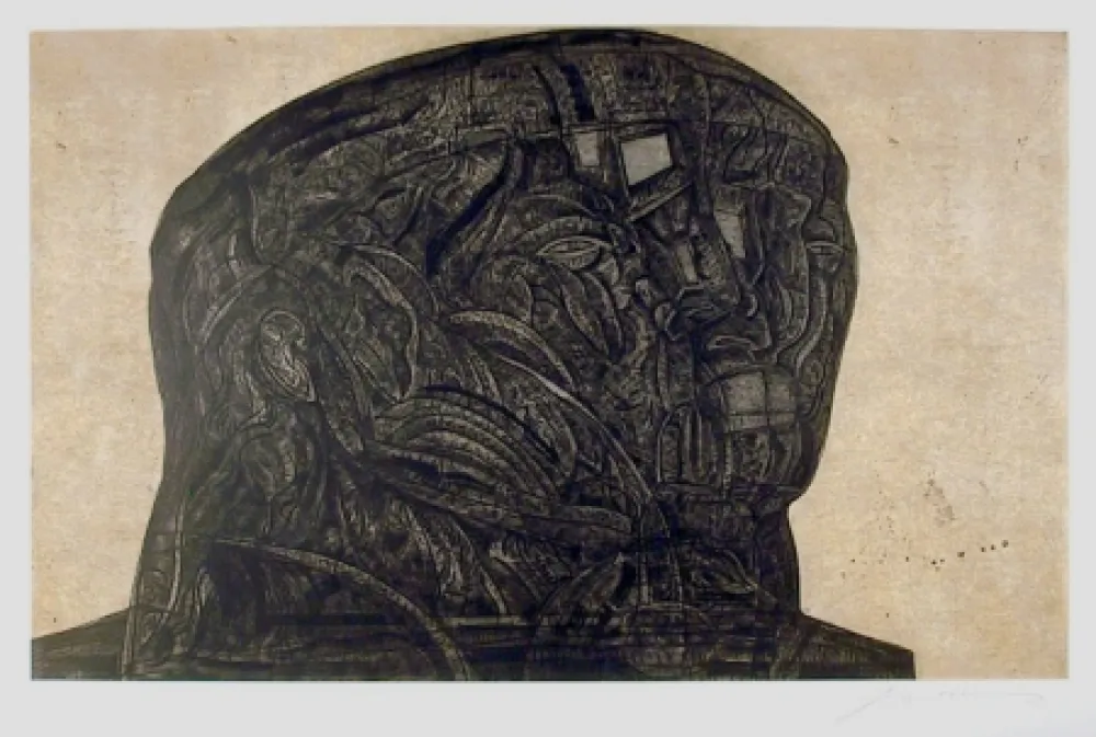 Etching And Aquatint Cuevas - Marquez de Sade from the Intolerance Portfolio