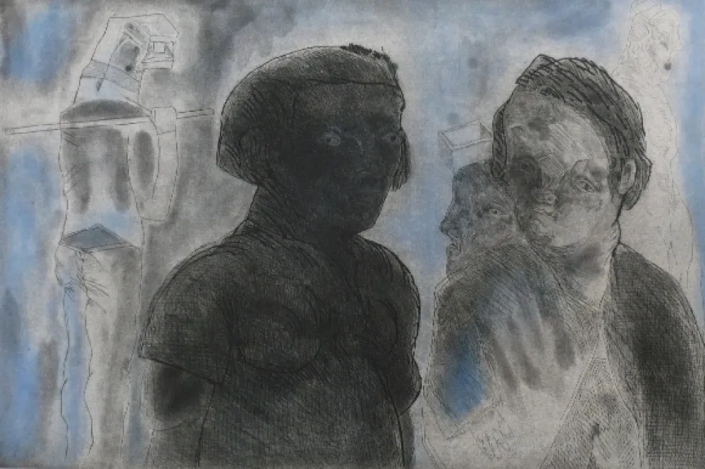 Etching And Aquatint Cuevas - Pescadores de Blanes